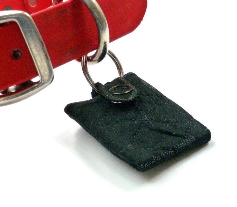Dog ID Tag Holder Quilted Dog Tag Silencer Pet Tag Etsy