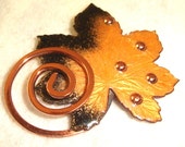 Matisse Renoir Brooch Large Autumn Leaf