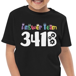 StoryBots Answer Team 341B toddler tee | Ask the StoryBots, birthday boy, birthday girl, Storybots birthday shirt
