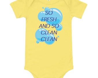 So fresh and so clean | Funny baby onesie, baby shower gift, hip hop baby shower, hip hop baby clothes