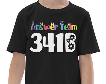 StoryBots Answer Team 341B kids tee | Ask the StoryBots, birthday boy, birthday girl, Storybots birthday shirt