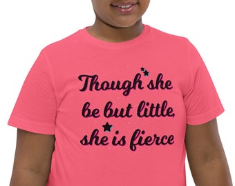 Shakespeare quote tee | Kids literary shirt, gift for girl, gift for her, girls empowerment, girl power, back to school gift