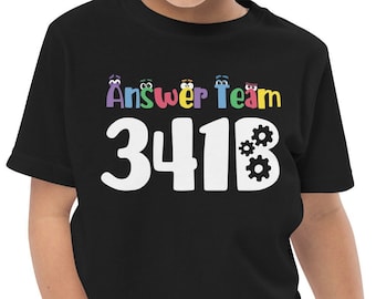 StoryBots Answer Team 341B toddler tee | Ask the StoryBots, birthday boy, birthday girl, Storybots birthday shirt