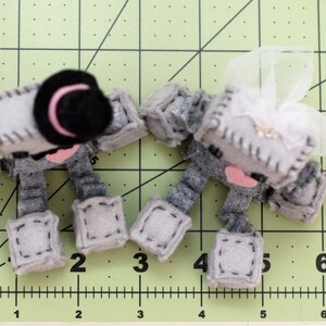 Mini Robot Cake Toppers Bride and/or Groom Robots Geek Wedding Plush Robots image 6