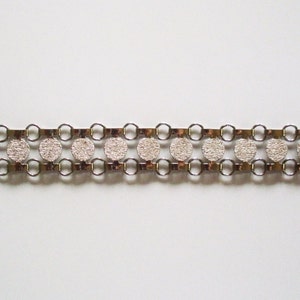 Silvertone Sarah Coventry &quot;Disco Tek&quot; Vintage Bracelet
