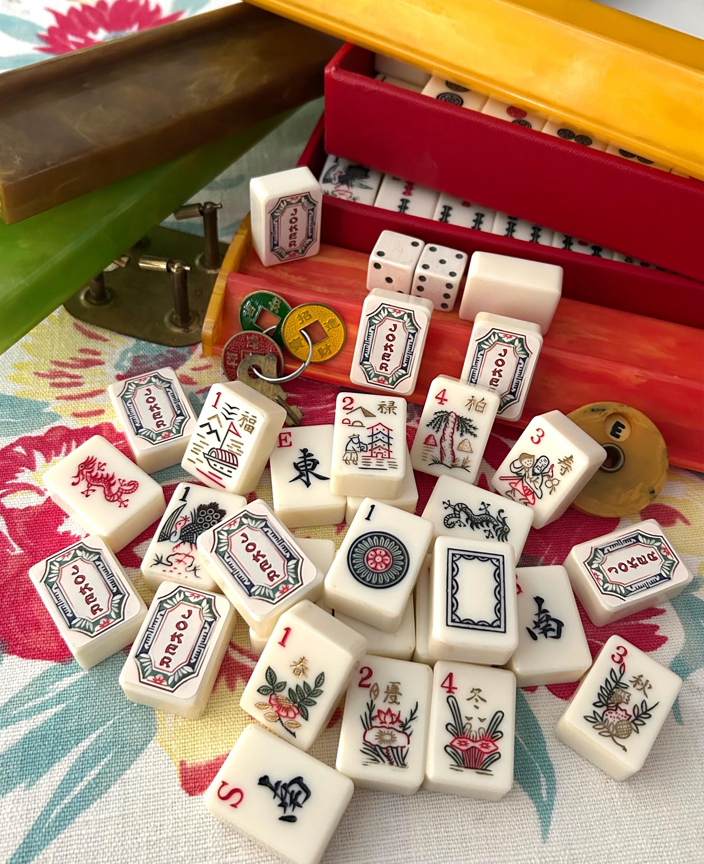 1950's MCM Vintage Mah Jong Set by Cardinal Industries - 153