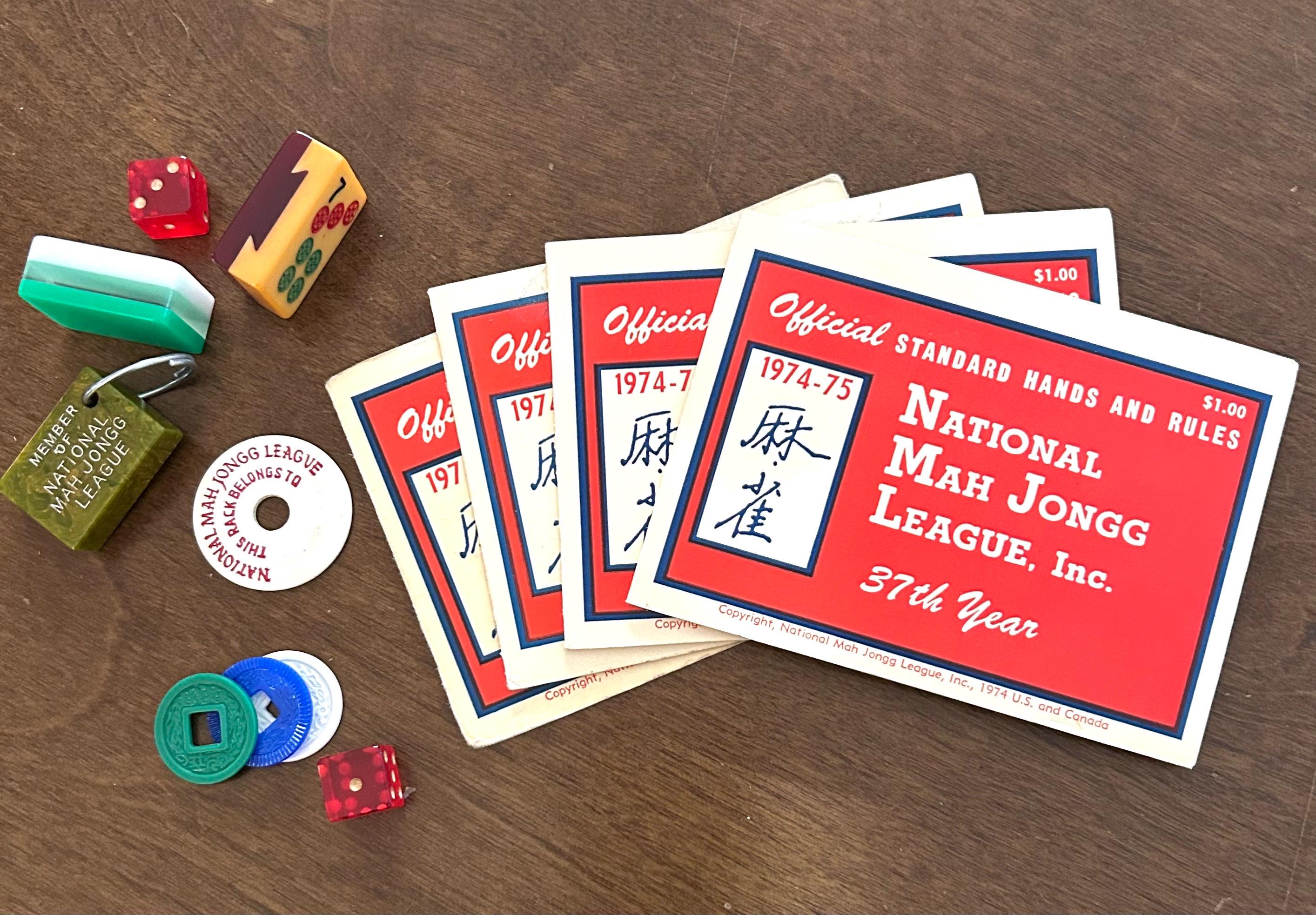 1974-75 National Mah Jongg League Official Card Standard Hands and