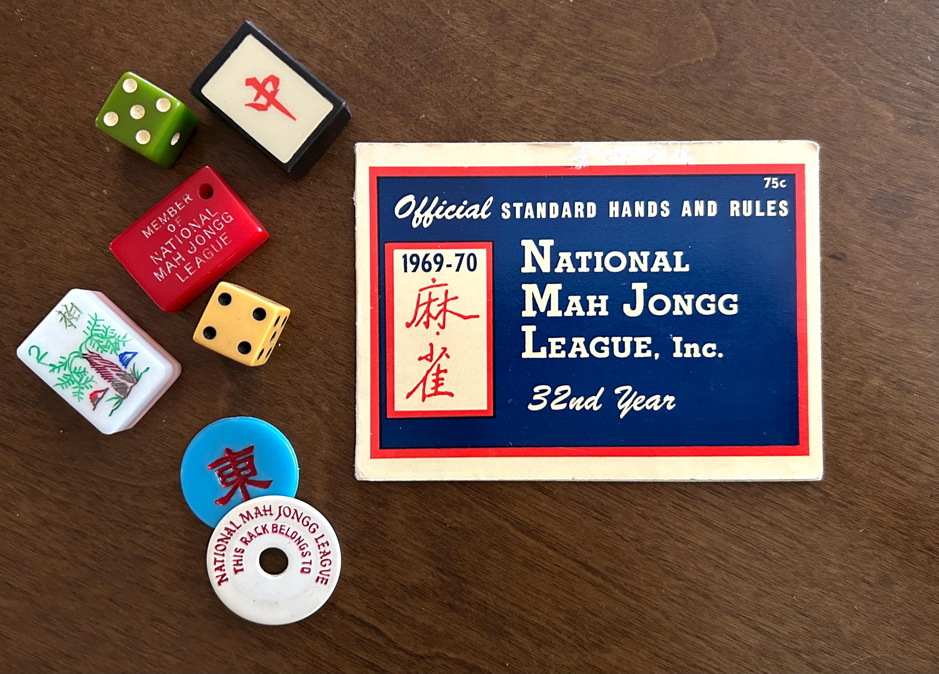 1969-70 National Mah Jongg League Official Card Standard Hands and