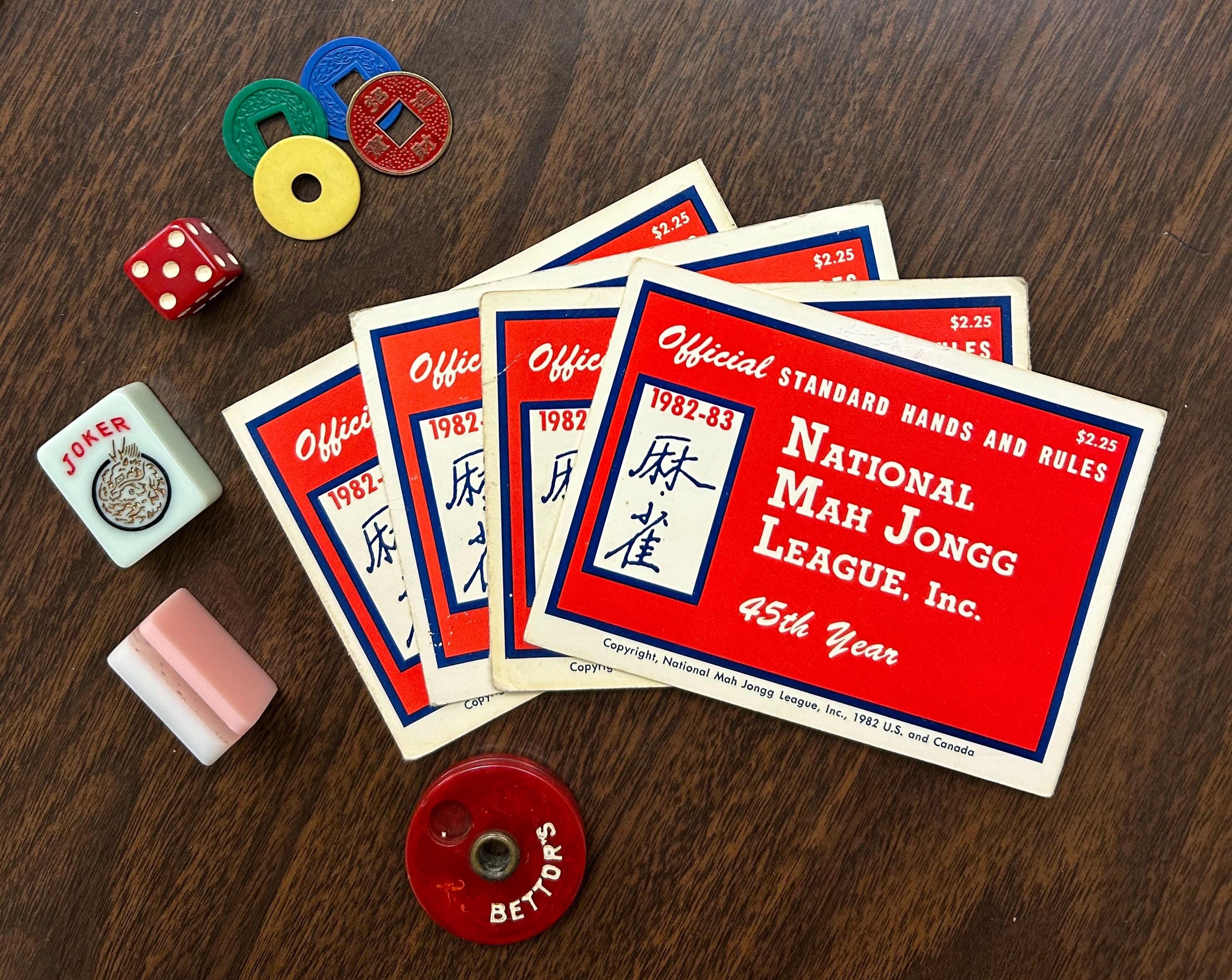 1982-83 National Mah Jongg League Official Card Standard Hands and