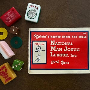 1966-67 National Mah Jongg League Official Card Standard Hands and