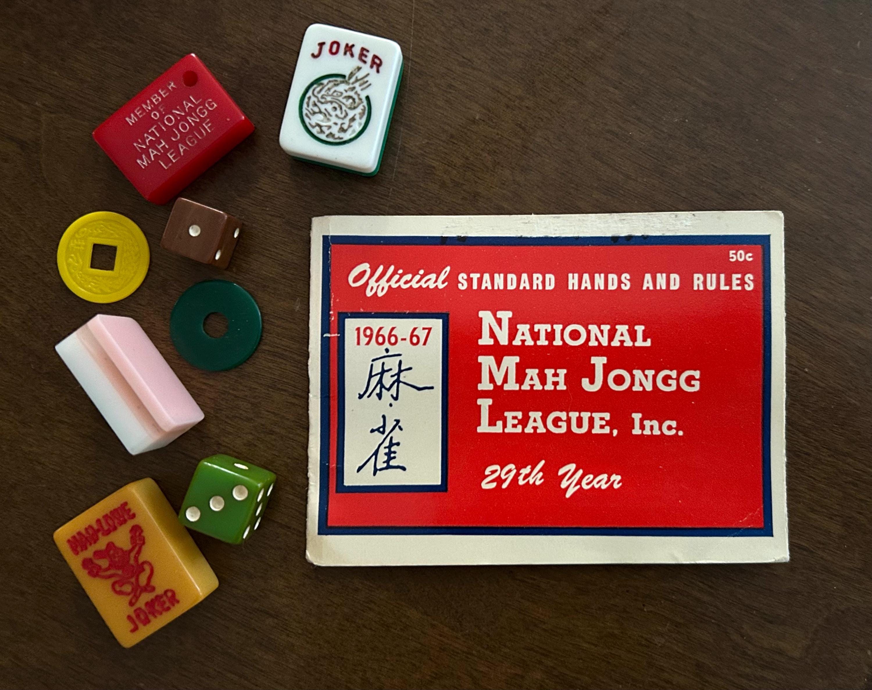 1966-67 National Mah Jongg League Official Card Standard Hands and