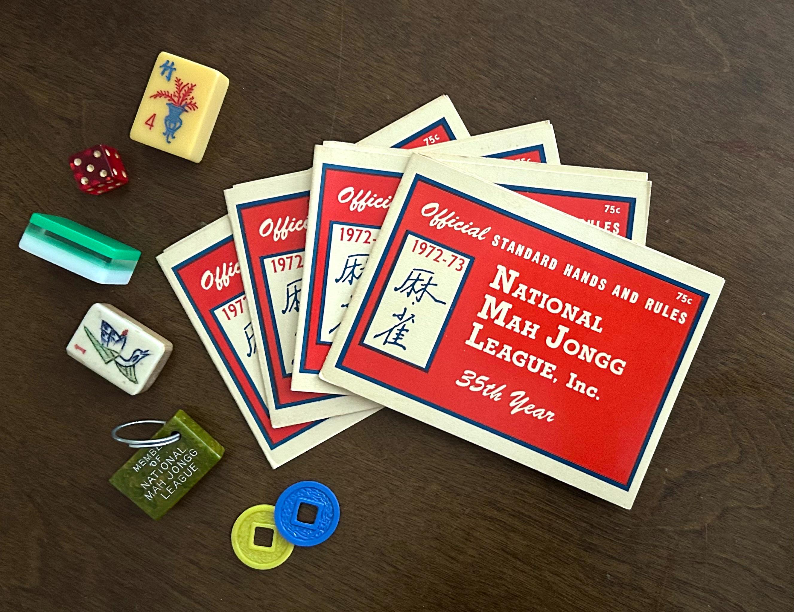 Vintage 1972-73 National Mah Jongg League Official Card Standard