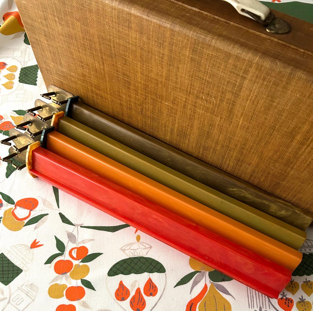 Rare Vintage Mah Jongg Bakelite Racks, MCM Palette Retro Glam - Etsy