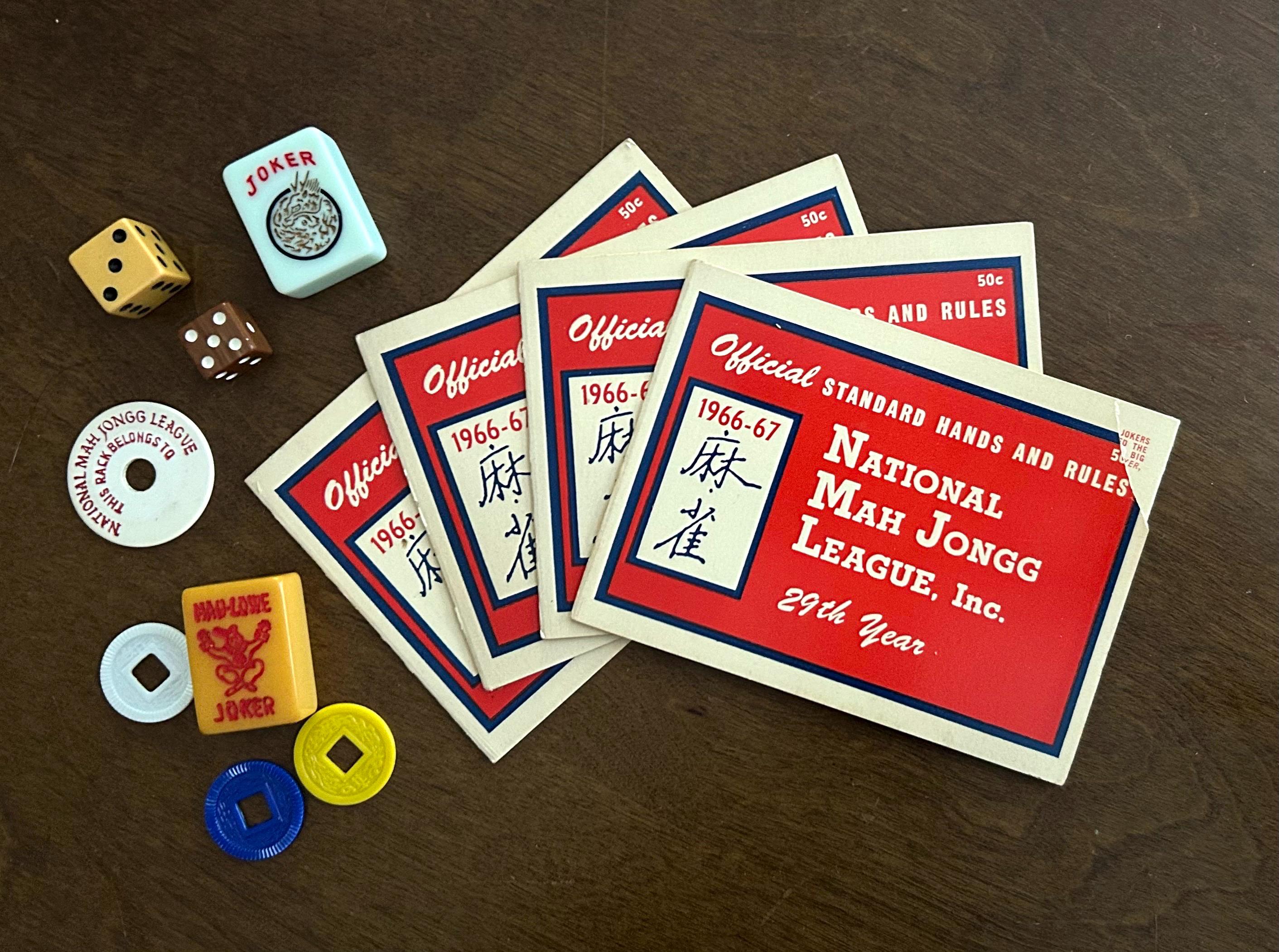 マジゲートカードコレクション Vintage 1966-67 National Mah Jongg League Official Card Standard