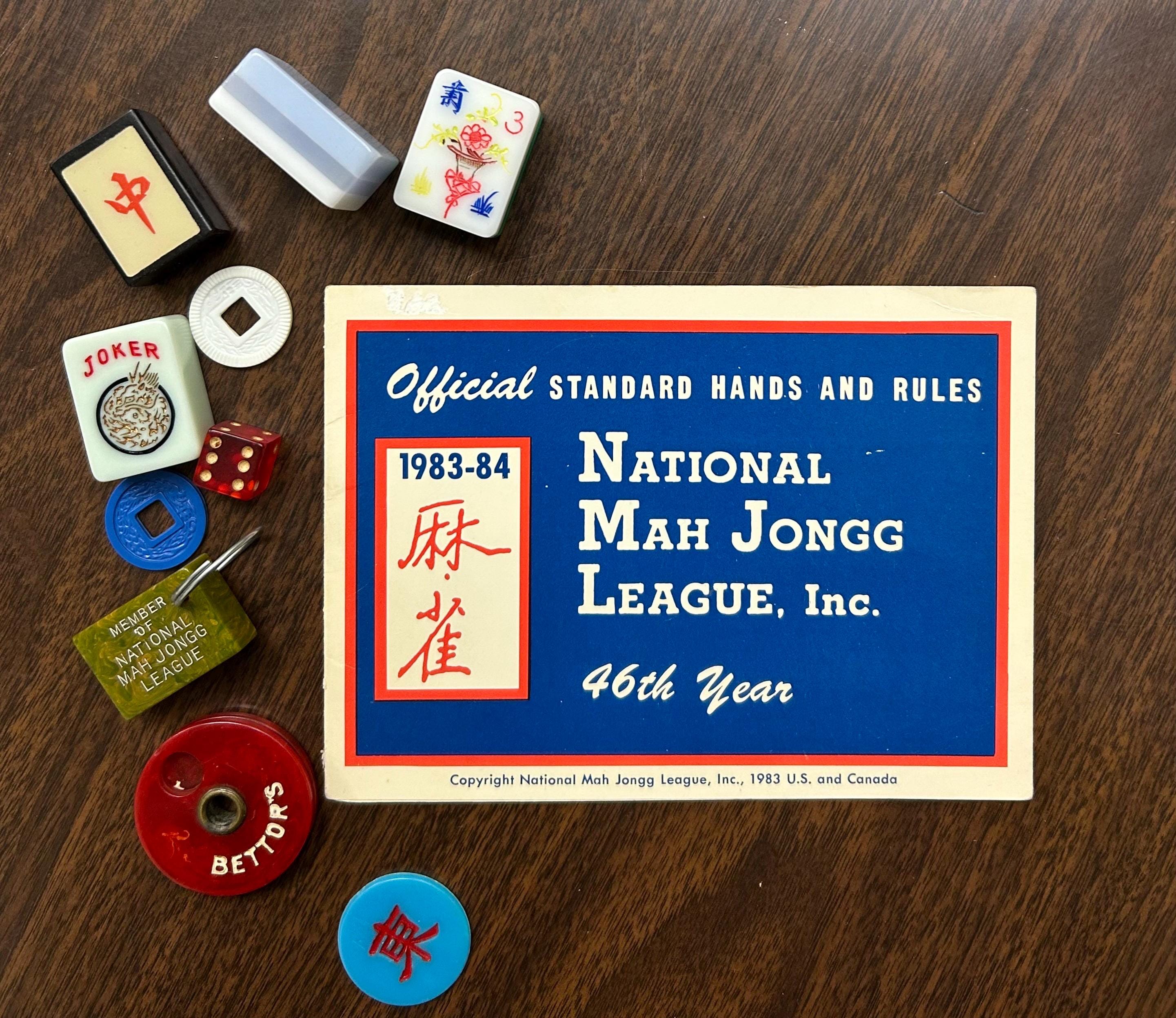 1983-84 National Mah Jongg League Official Card Standard Hands and