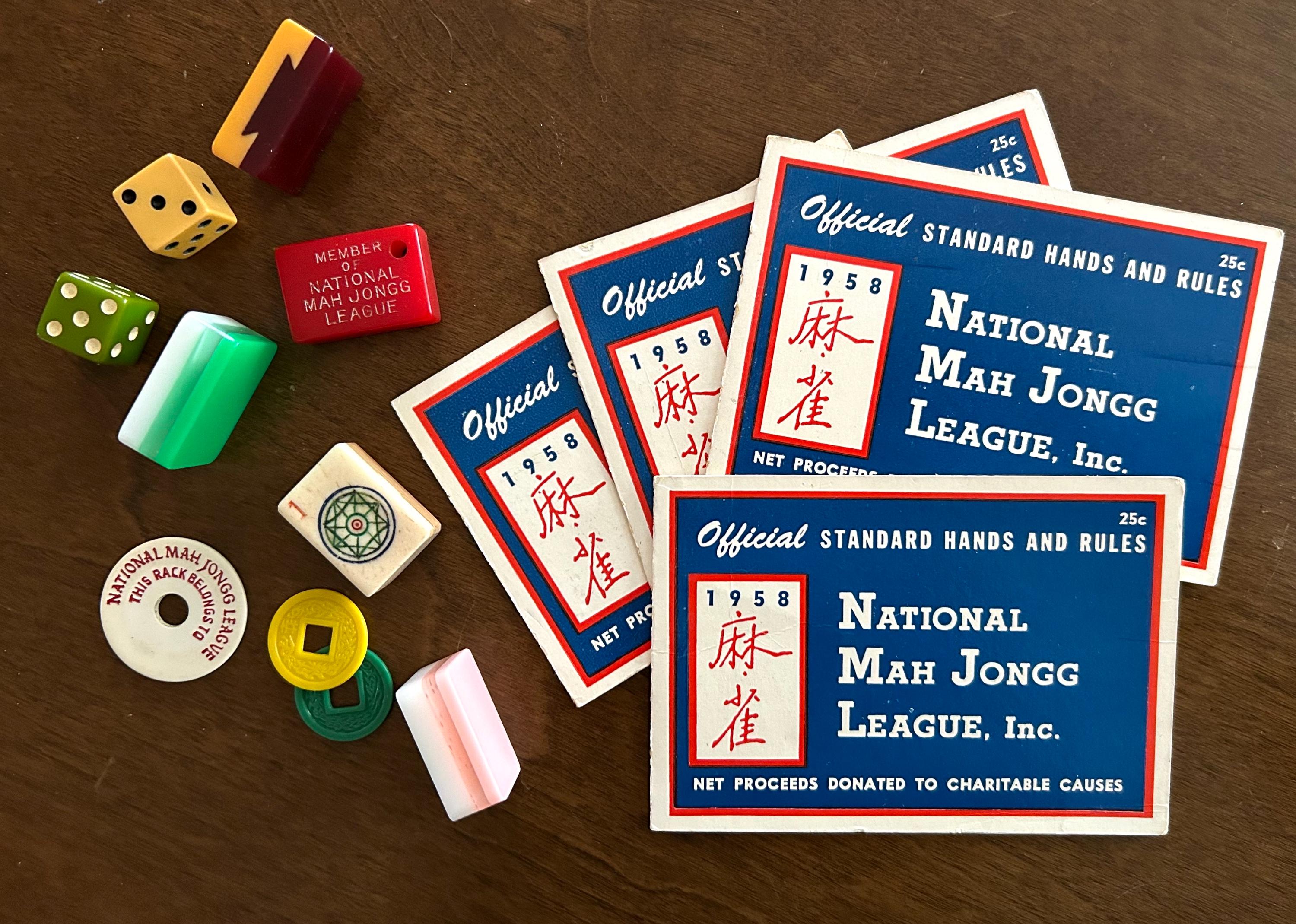 Vintage 1958 National Mah Jongg League Official Card Standard