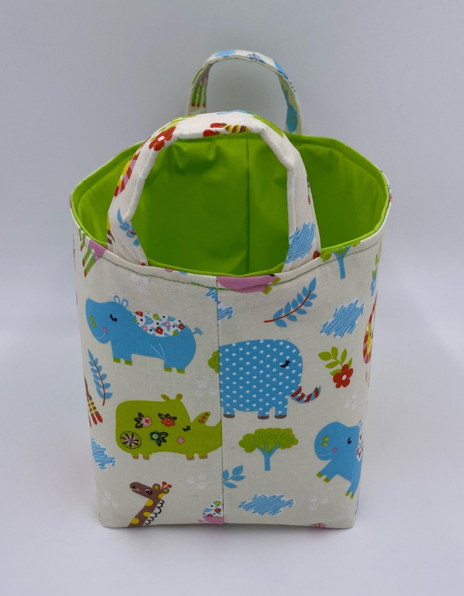 Zoo Animals Storage Container Zoo Animals Gift Basket Zoo Etsy