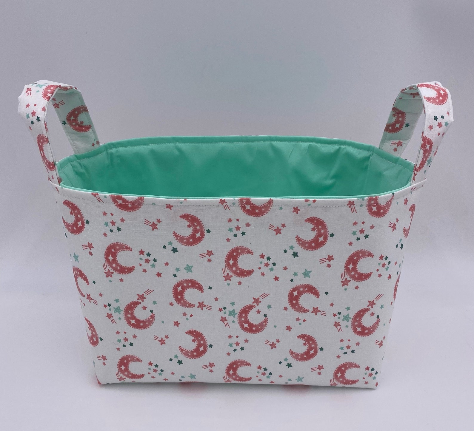 Moons & Stars Storage Basket Moons Stars Storage Bin Moons Etsy