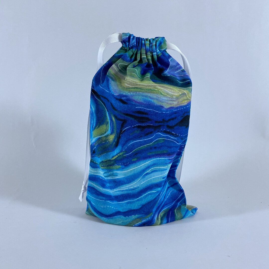Blue Swirl Drawstring Bag Gift Bag Storage Bag Etsy.de
