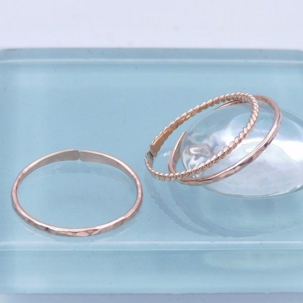 Rose Gold Toe Ring Etsy