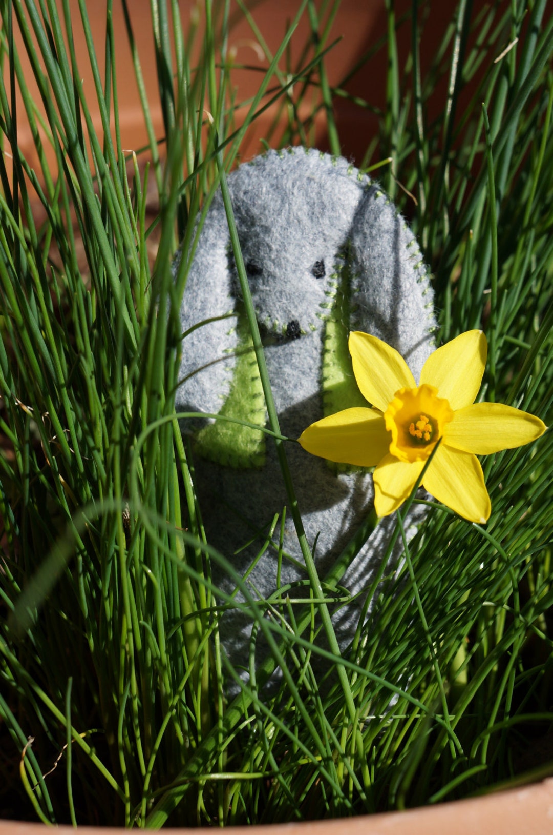 Bunny Rabbit With Carrot Pdf Instant Download Pattern Woodland Spring ...