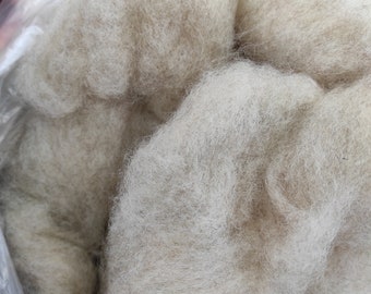Natural color wool roving
