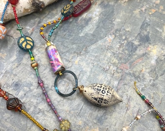 Artisan Long Necklace: Colorful, Easy, Playful, Artsy, Casual, Travel, Everyday