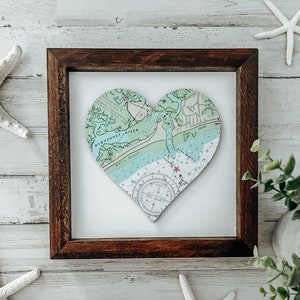 NEW!  Large heart wall hanging - personalized to your city/town/beach/lake, etc.