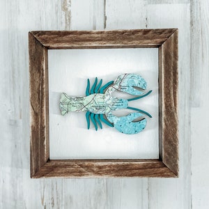 Lobster framed maps! Customize any town. Lobster shaped gift, housewarming, closing gift, wedding gift, customized to your location!