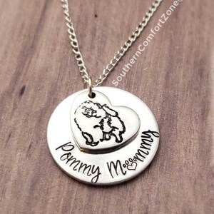 Pommy Mommy Jewelery Necklace - Hand Stamped -  Dog Jewelry - Pomeranian - Puppy - Rescue - I Love My Dog - Pomsky - Personalized Custom