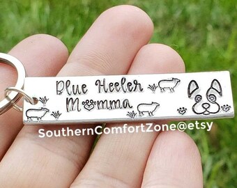 Blauwe Heeler Momma - Australian Cattle Dog - rood Heeler - hond Mom - Rescue Pup - Hand gestempeld gepersonaliseerde - hond Gift - Sheep - hoeden
