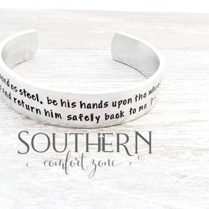 Trucker Gebets Schmuck Armband - Trucker Frau - Personalisieren Hand gestempelt - Stolze Frau - Geschenk für Sie - Straßenkrieger - Liebe meinen Mann