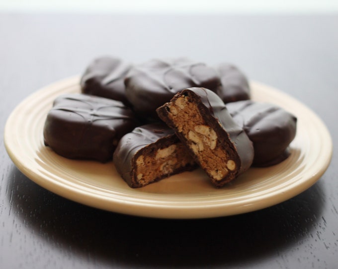 12 Buckeye candy pretzel sandwiches, Dark Chocolate Butterflies, Candy,Handmade, Gifts,Favors,Parties,Receptions