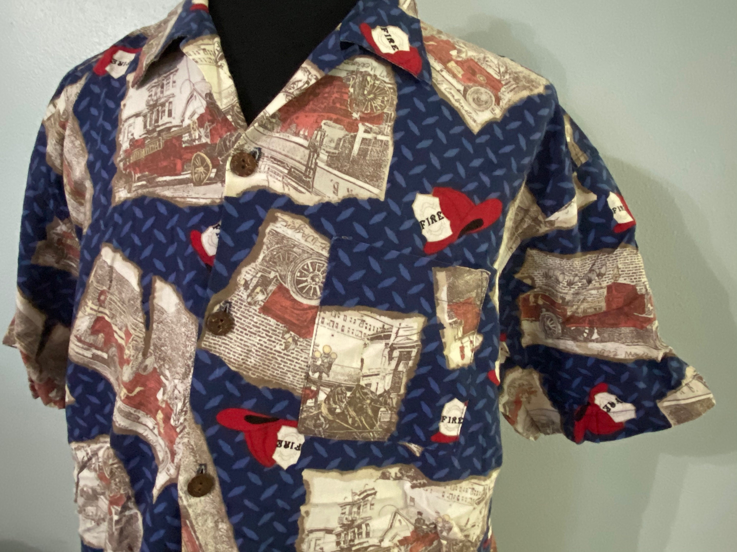 Vintage Toes on the Nose Fireman Shirt 