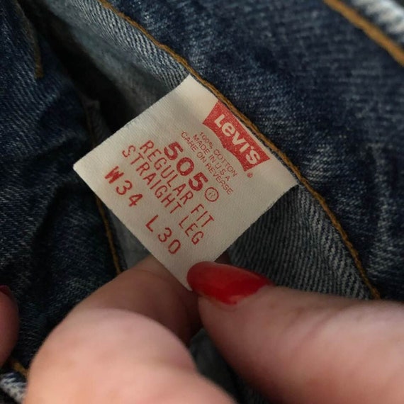 Levis 505 Steely Blue Jeans Rodeo 