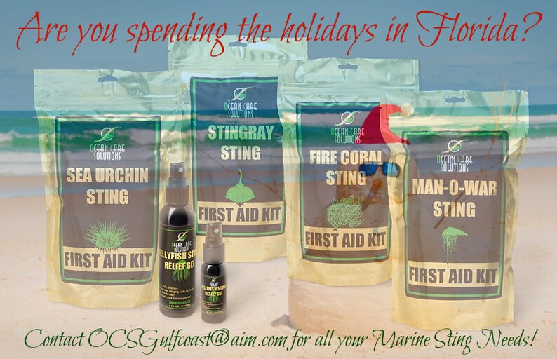 Marine Sting First Aid Kits for Vacation Fishing Diving or a Etsy