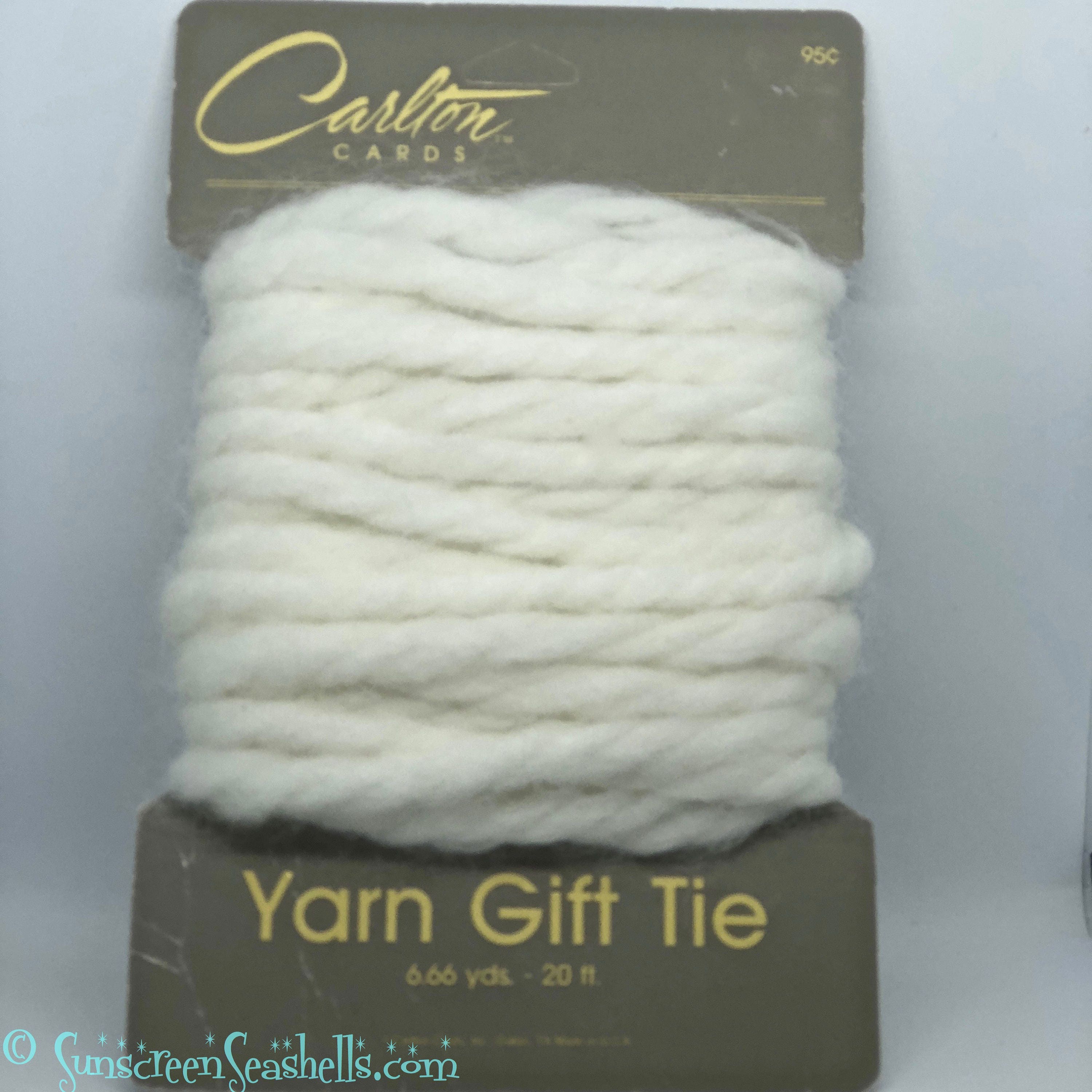 Vintage yarn retro hair ribbons 70's hair accessories and gift ties