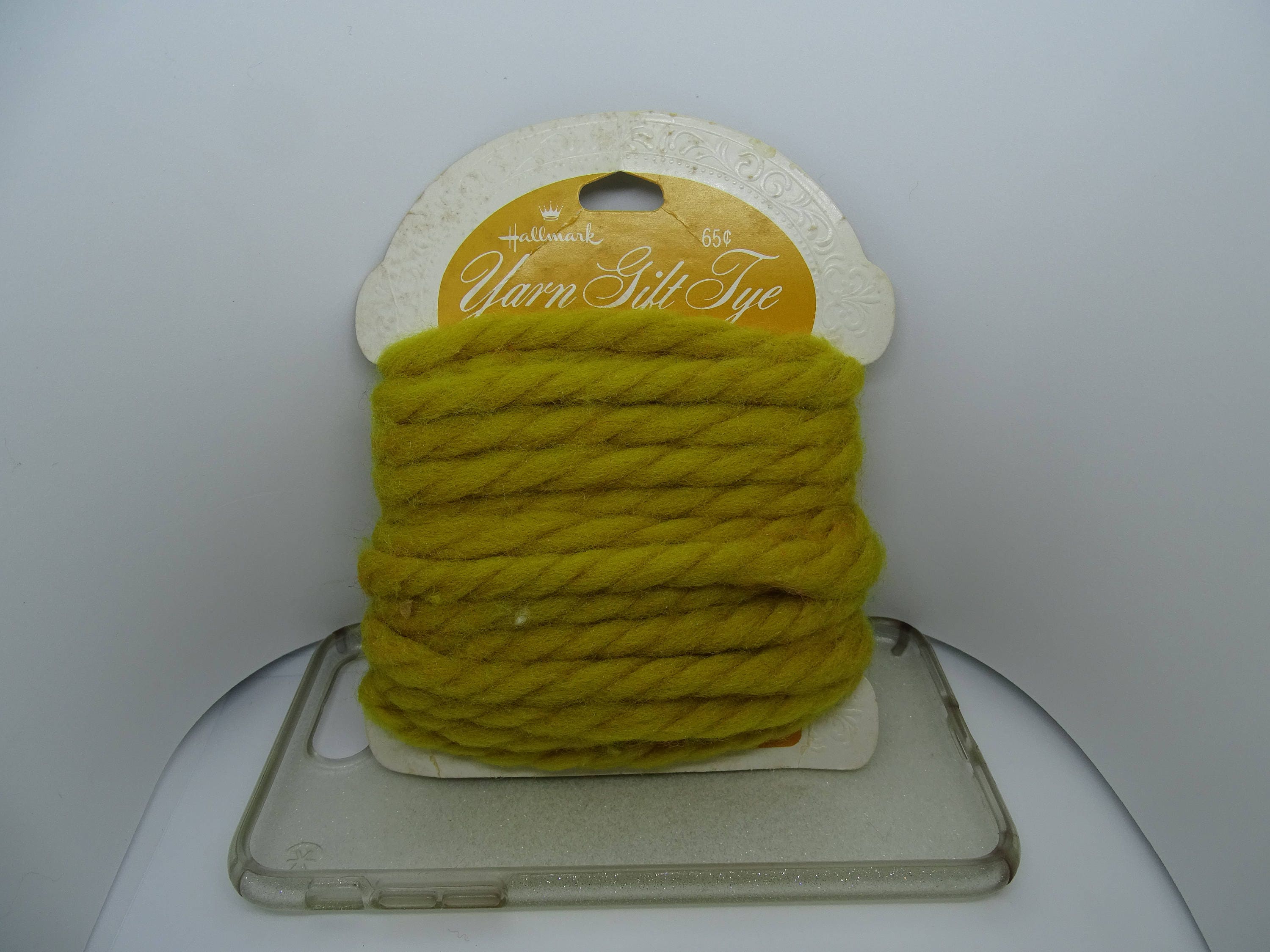 Vintage yarn retro hair ribbons 70's hair accessories and gift ties