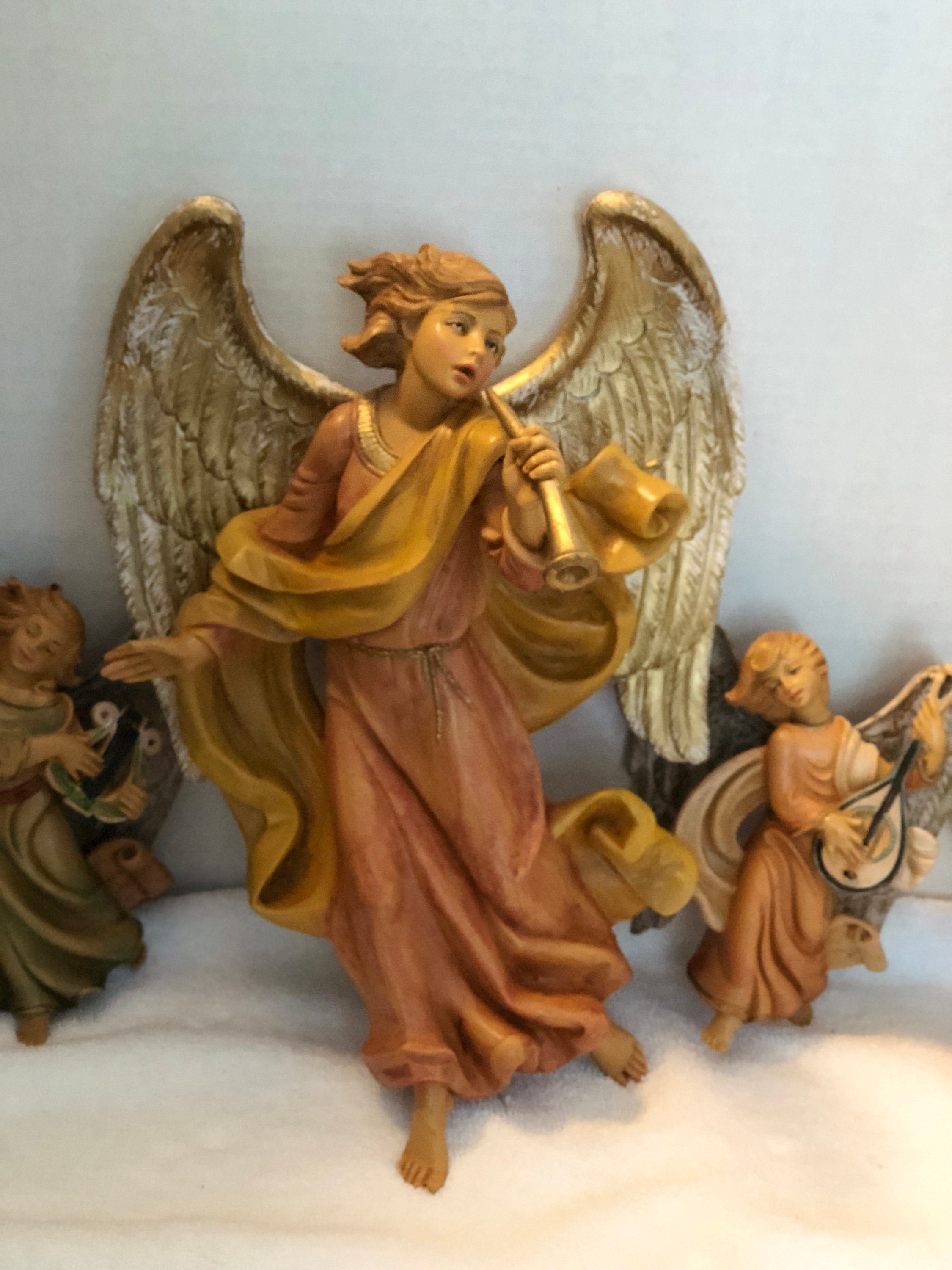 Vintage Fontanini Depose Italian Angels (7) RARE full set of Made in
