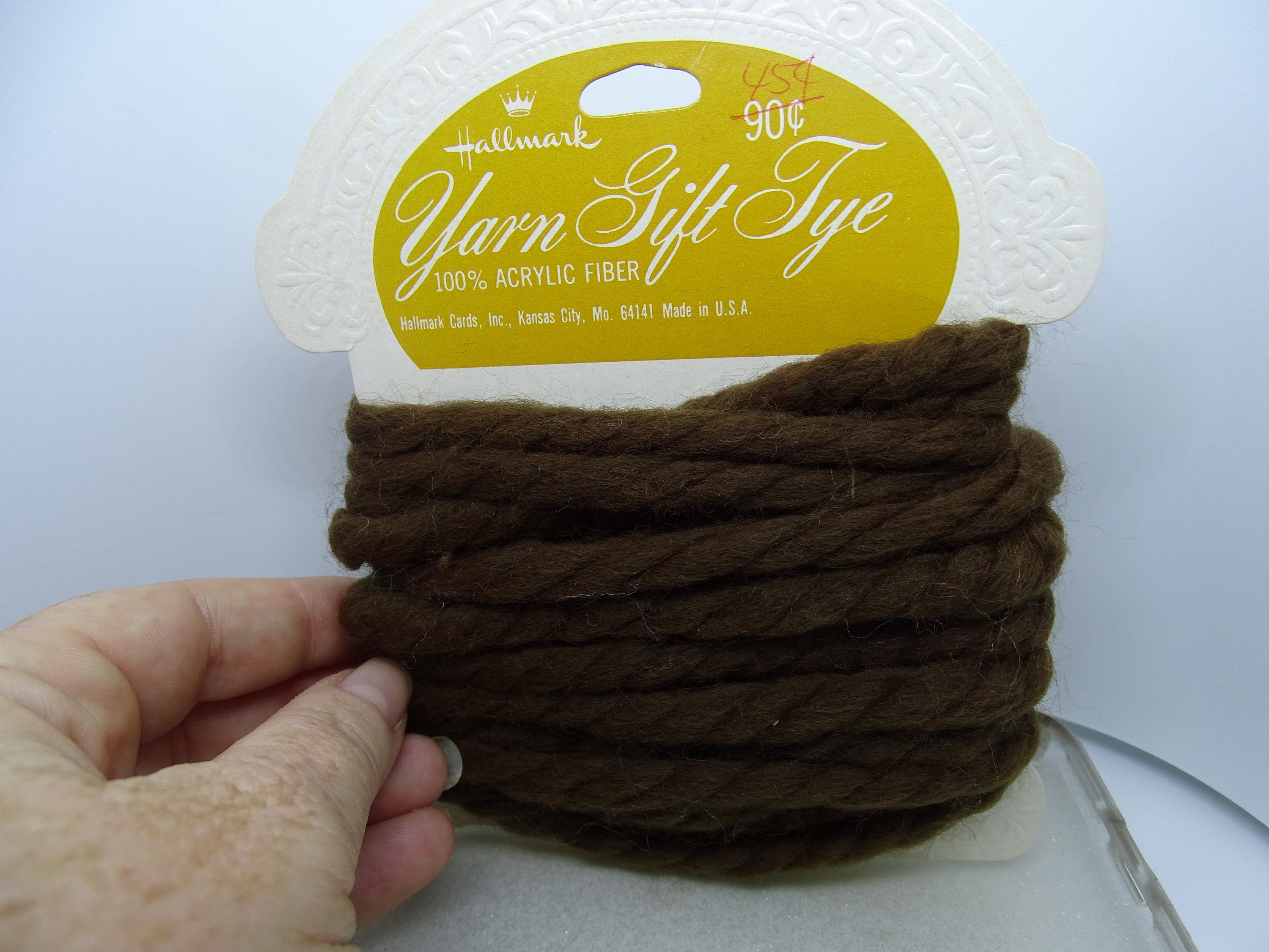 Vintage yarn retro hair ribbons 70's hair accessories and gift ties