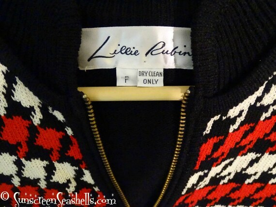 Vintage Lillie Rubin Red Sweater Jumpsuit ~ RARE 8
