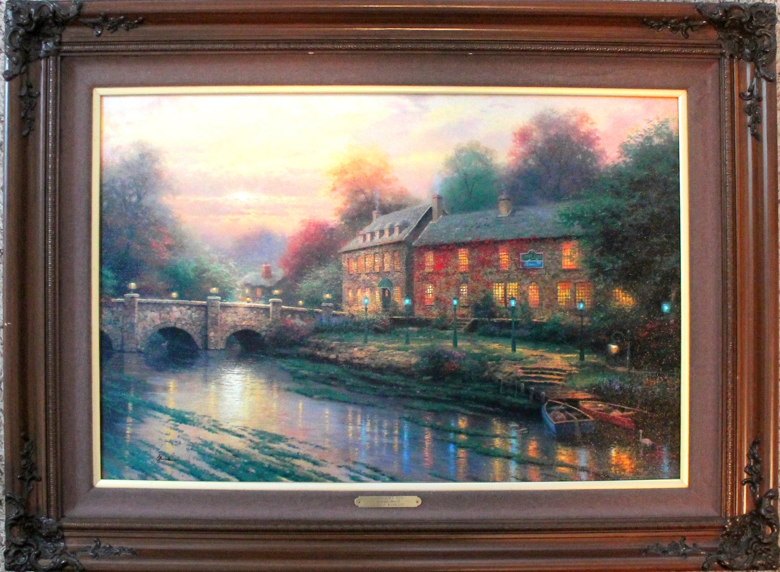 Thomas Kinkade Lamplight Inn lamplight Lane III Limited Etsy