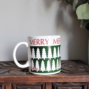 Vintage God Jul-mugg, Julgransmugg, Julkaffemuggar, Julglas, Tillverkad i Japan bild 1