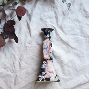 Vintage Chinoiserie Kerzenhalter, Porzellan Kerzenhalter, Floral Kerzenhalter, Asiatische Tischdekoration
