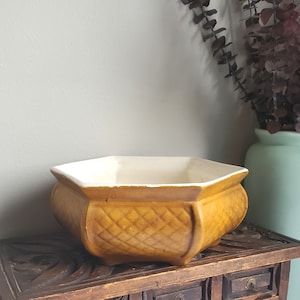 Vintage Haeger USA Pottery Planter, Haeger Indoor Planter, Hexagon Planter, Haeger Pottery, Hexagonal Flower Pot