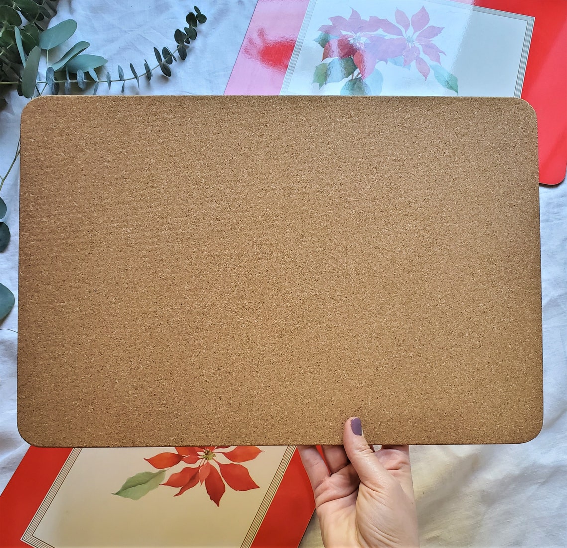 Vintage Jason Poinsettia Placemats Christmas Placemats Hard Etsy