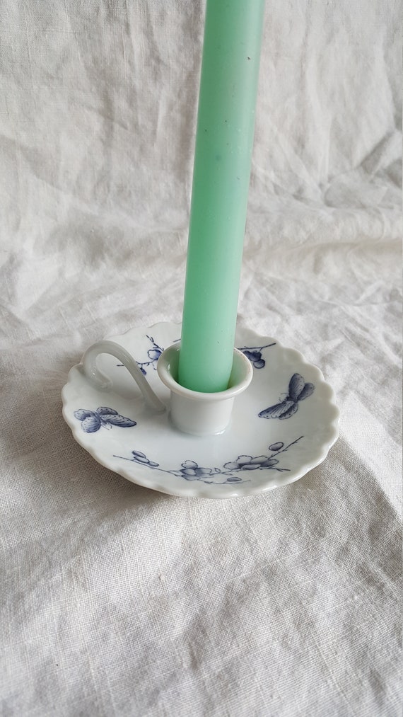 Japanese Porcelain Candle Holder Single Candle Holder Etsy
