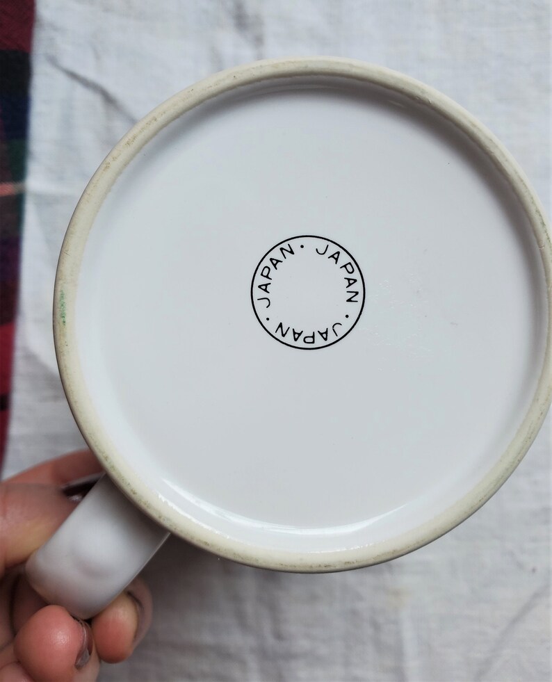 Vintage God Jul-mugg, Julgransmugg, Julkaffemuggar, Julglas, Tillverkad i Japan bild 8