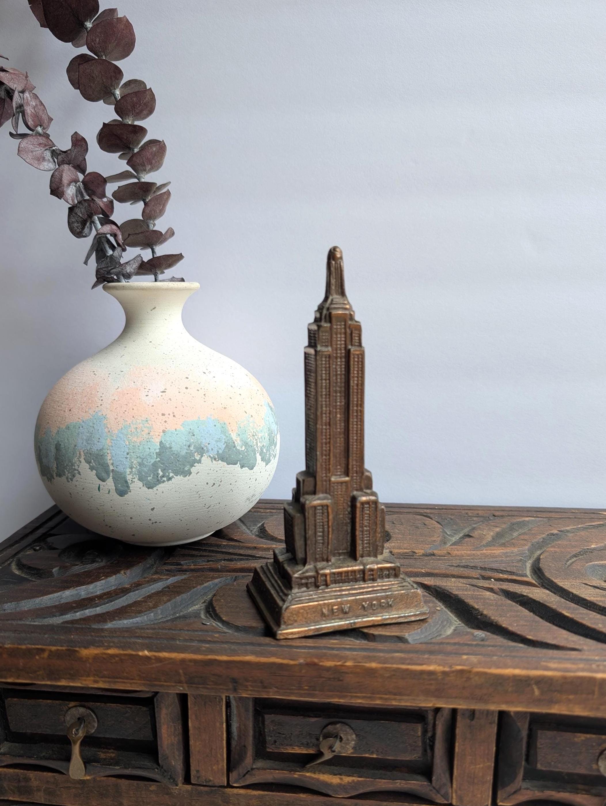 Vintage Empire State Building Souvenir | Cast Metal Empire
