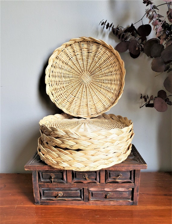 Flat woven basket wall hanging new arrivals
